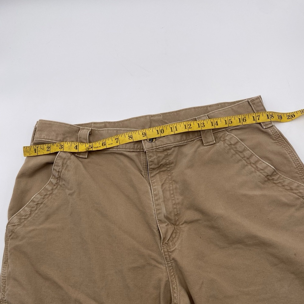 CARHARTT B151 DKH Duck Canvas Loose Original Fit Carpenter Work Pants Mens 36x30 - Picture 8 of 13